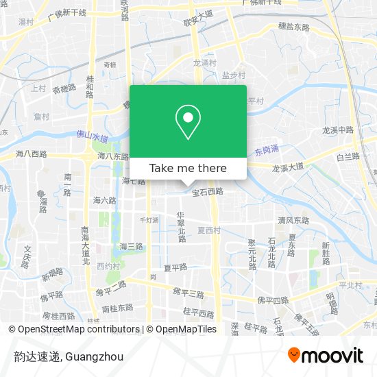韵达速递 map