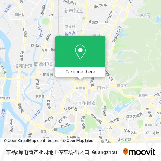 车品e库电商产业园地上停车场-出入口 map