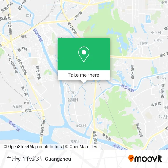 广州动车段总站 map