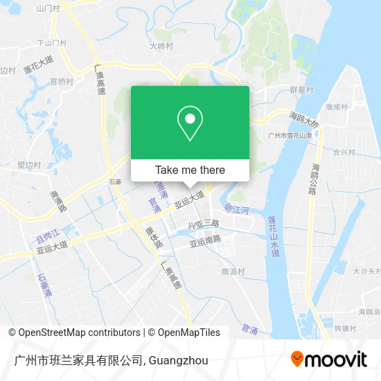 广州市班兰家具有限公司 map