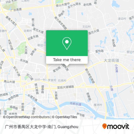 广州市番禺区大龙中学-南门 map