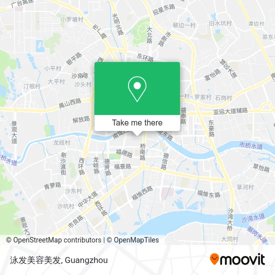 泳发美容美发 map