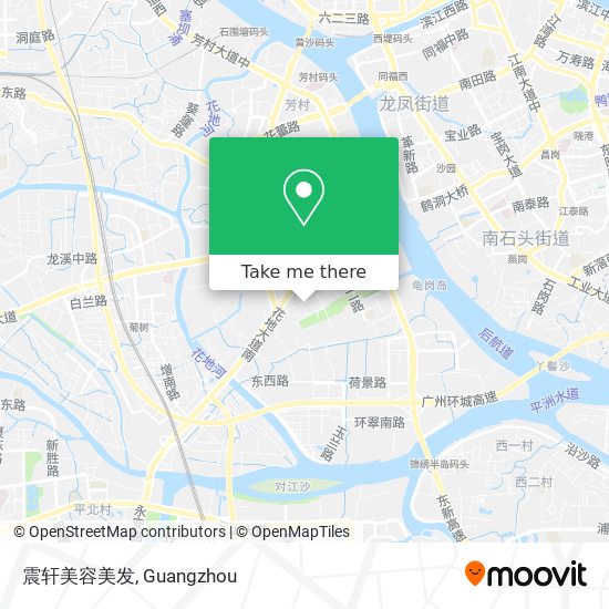 震轩美容美发 map