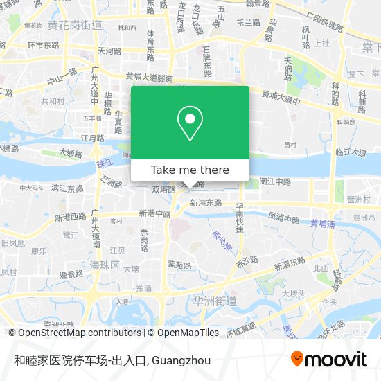 和睦家医院停车场-出入口 map