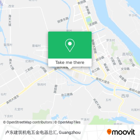 卢东建筑机电五金电器总汇 map