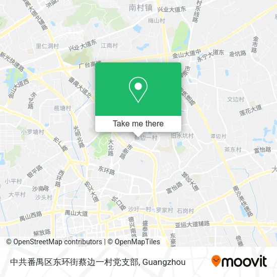 中共番禺区东环街蔡边一村党支部 map