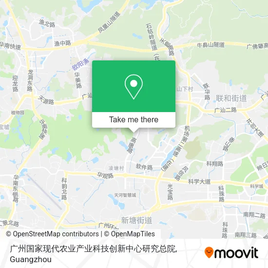 广州国家现代农业产业科技创新中心研究总院 map