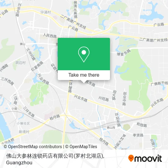 佛山大参林连锁药店有限公司(罗村北湖店) map