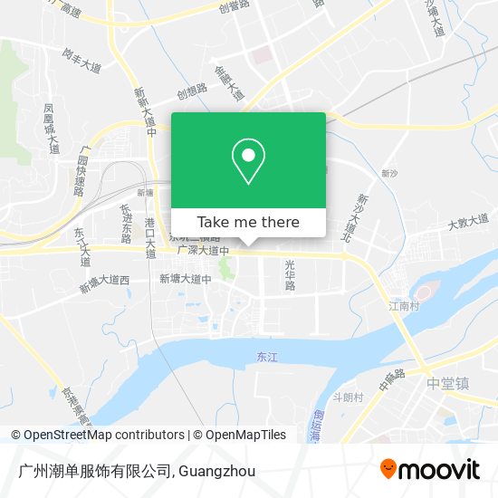 广州潮单服饰有限公司 map