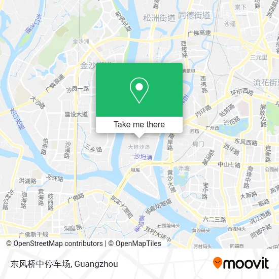 东风桥中停车场 map