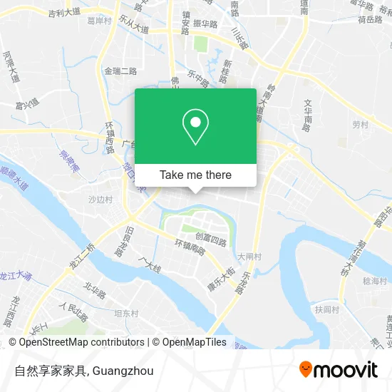 自然享家家具 map