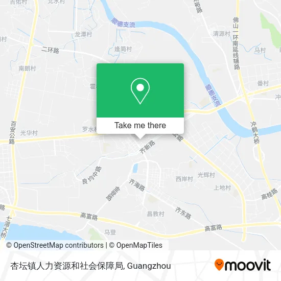 杏坛镇人力资源和社会保障局 map