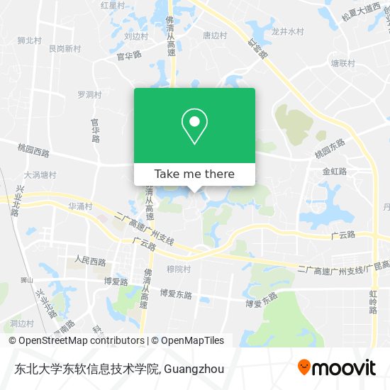 东北大学东软信息技术学院 map