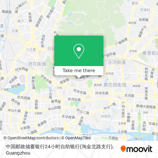 中国邮政储蓄银行24小时自助银行(淘金北路支行) map