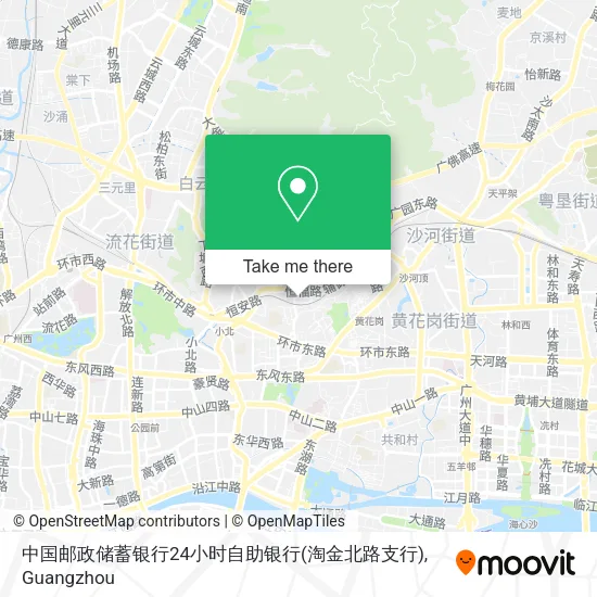 中国邮政储蓄银行24小时自助银行(淘金北路支行) map