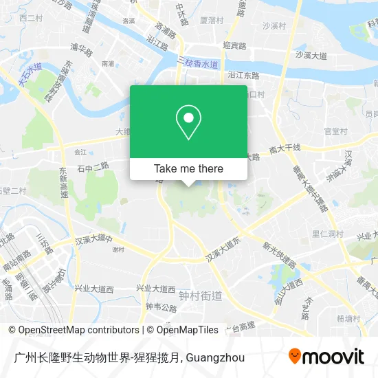 广州长隆野生动物世界-猩猩揽月 map