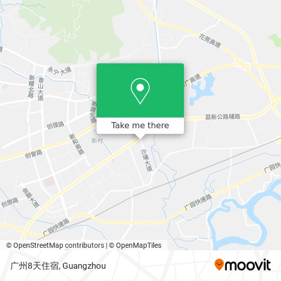广州8天住宿 map