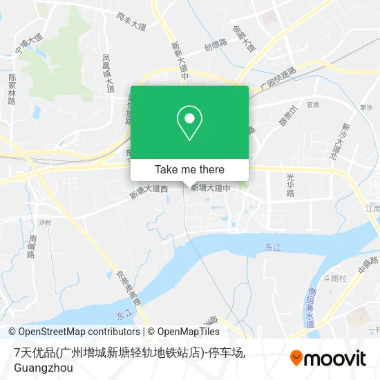 7天优品(广州增城新塘轻轨地铁站店)-停车场 map