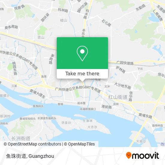 鱼珠街道 map