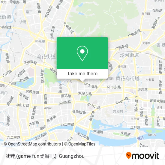 街电(game fun桌游吧) map
