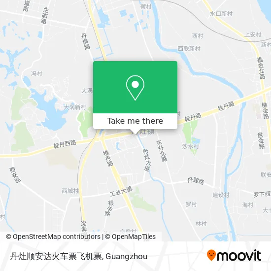 丹灶顺安达火车票飞机票 map
