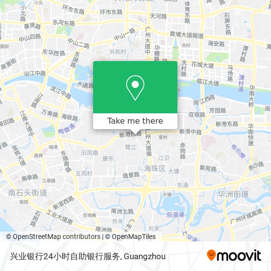 兴业银行24小时自助银行服务 map