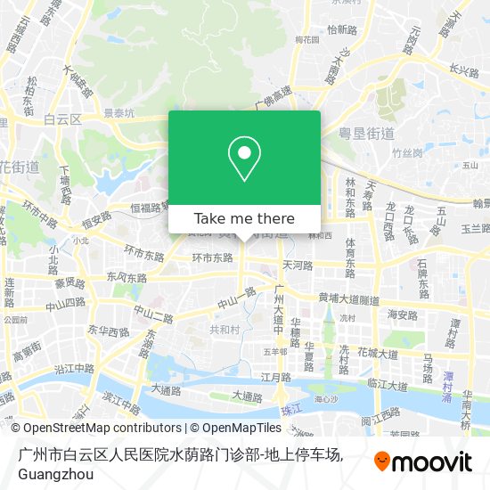 广州市白云区人民医院水荫路门诊部-地上停车场 map