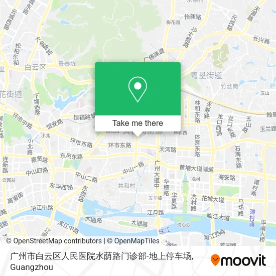 广州市白云区人民医院水荫路门诊部-地上停车场 map