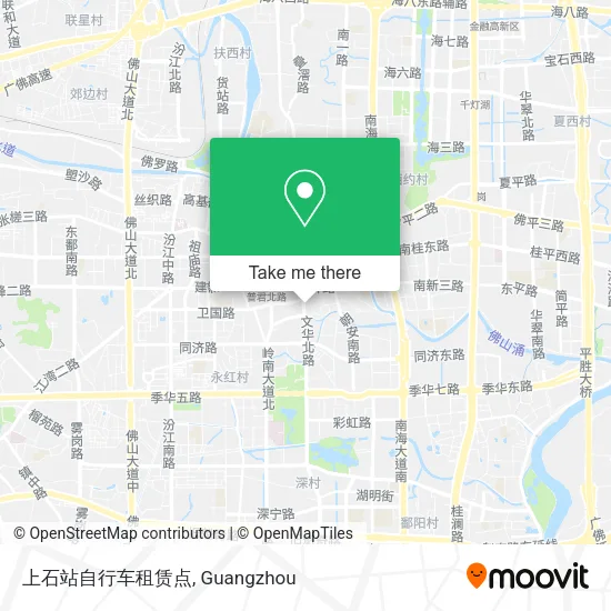 上石站自行车租赁点 map