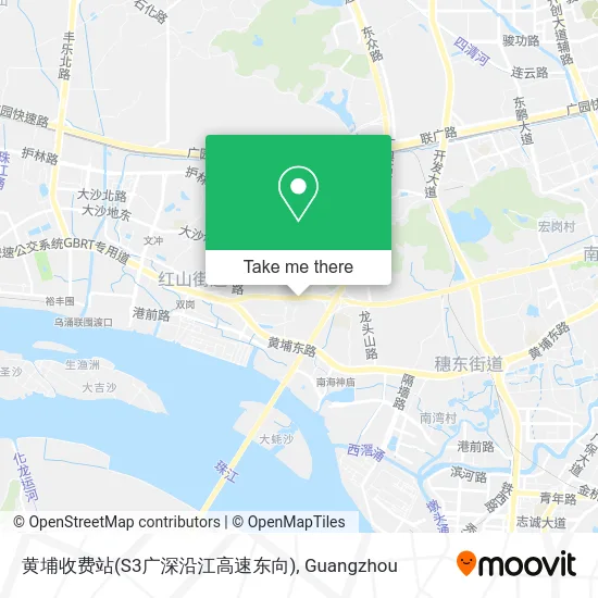 黄埔收费站(S3广深沿江高速东向) map