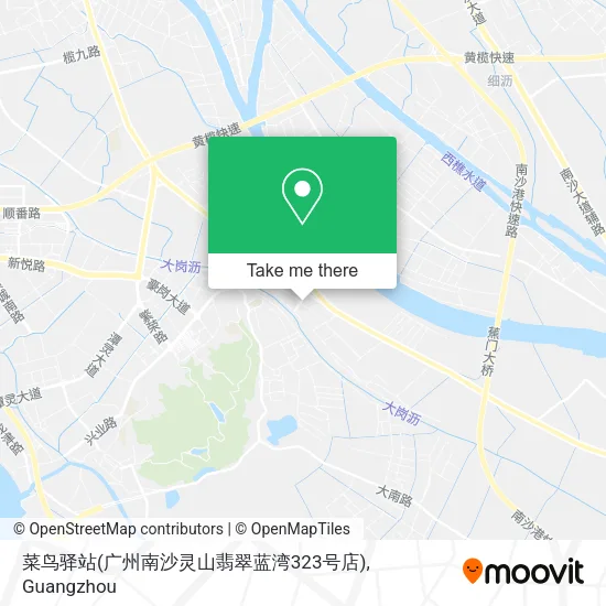 菜鸟驿站(广州南沙灵山翡翠蓝湾323号店) map