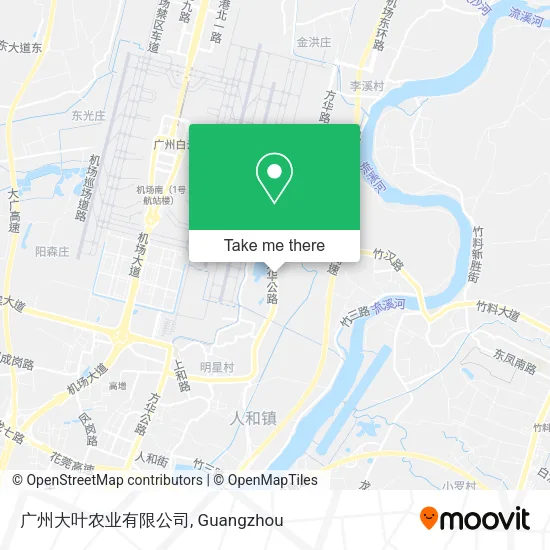 广州大叶农业有限公司 map