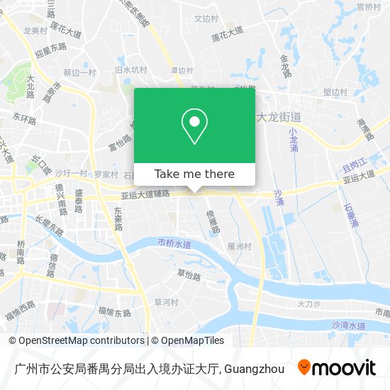 广州市公安局番禺分局出入境办证大厅 map