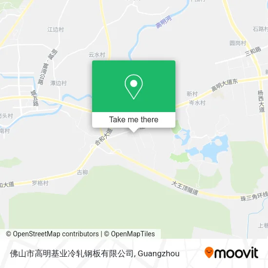 佛山市高明基业冷轧钢板有限公司 map