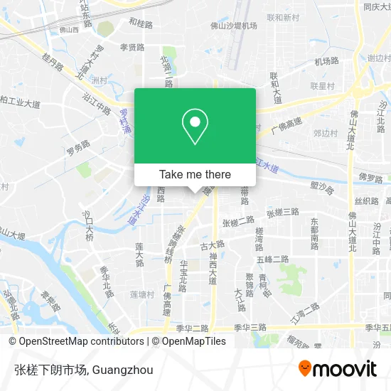 张槎下朗市场 map