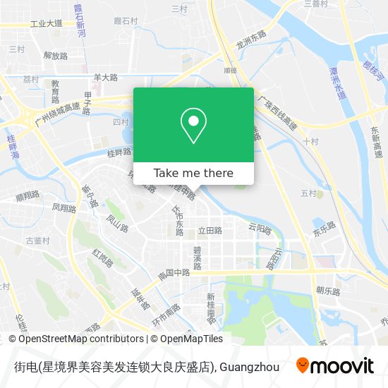 街电(星境界美容美发连锁大良庆盛店) map