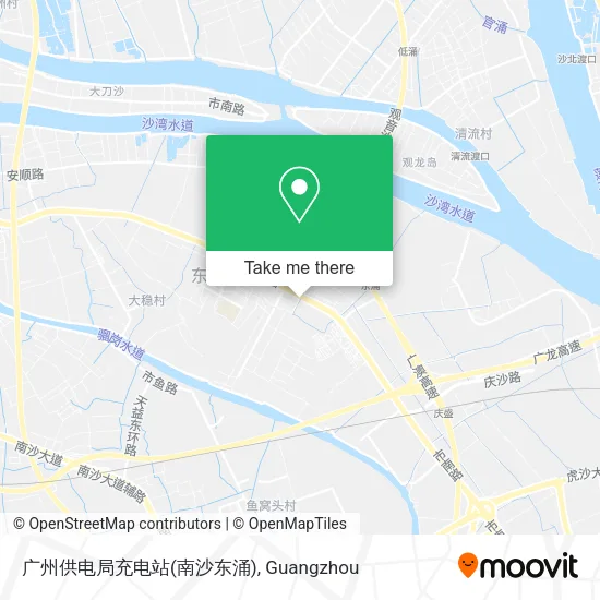广州供电局充电站(南沙东涌) map