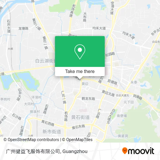 广州健益飞服饰有限公司 map