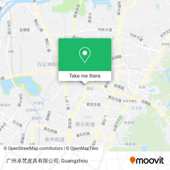 广州卓梵皮具有限公司 map
