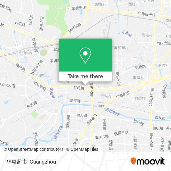 华惠超市 map