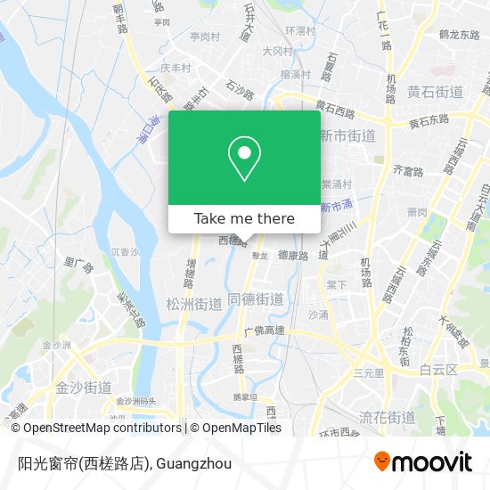 阳光窗帘(西槎路店) map