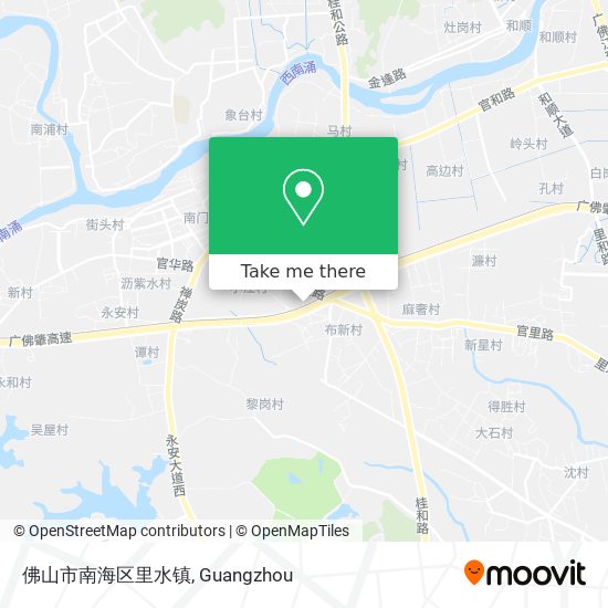 佛山市南海区里水镇 map