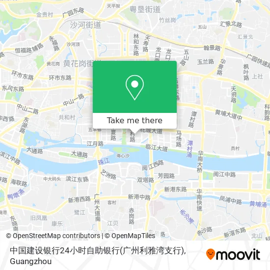 中国建设银行24小时自助银行(广州利雅湾支行) map