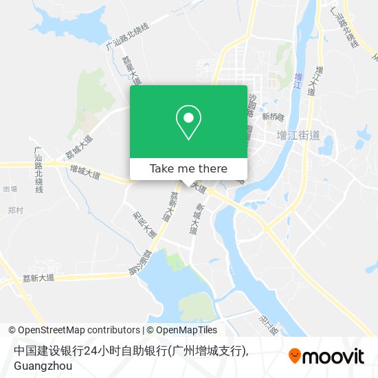 中国建设银行24小时自助银行(广州增城支行) map
