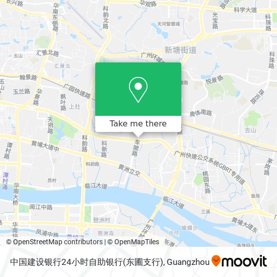 中国建设银行24小时自助银行(东圃支行) map