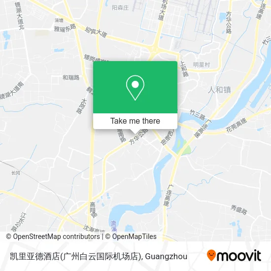 凯里亚德酒店(广州白云国际机场店) map