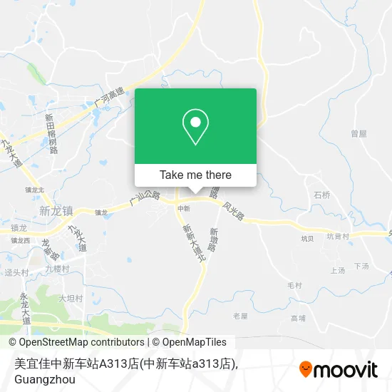 美宜佳中新车站A313店(中新车站a313店) map