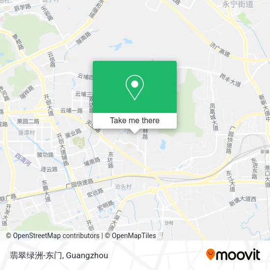 翡翠绿洲-东门 map