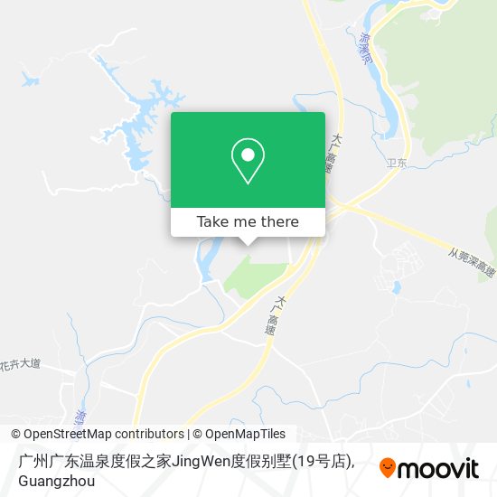 广州广东温泉度假之家JingWen度假别墅(19号店) map