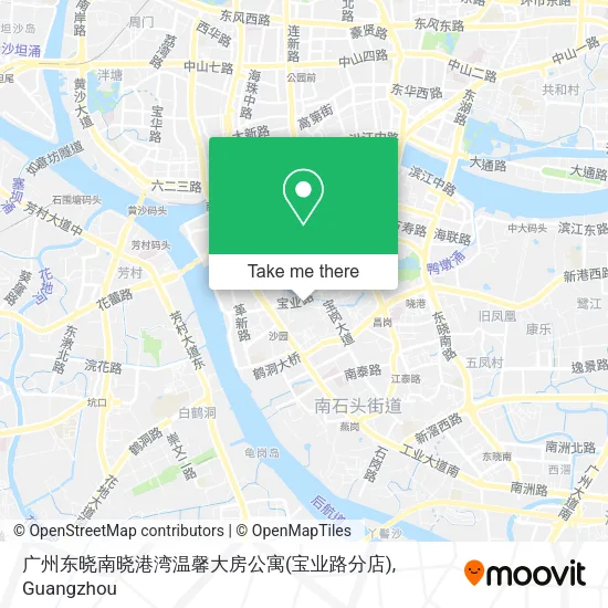广州东晓南晓港湾温馨大房公寓(宝业路分店) map
